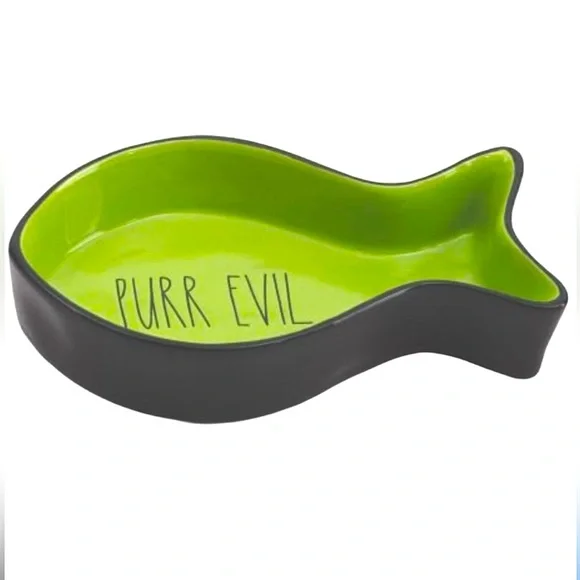 Rae Dunn “PURR EVIL” Pet Bowl