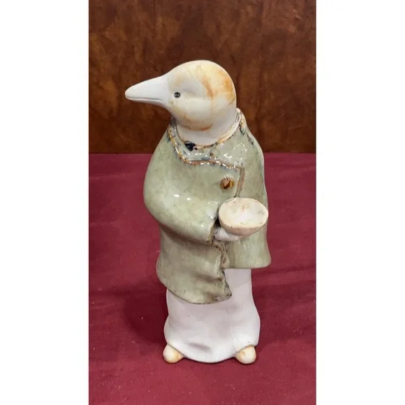 Decorative Duck in a Suit with a Bowl