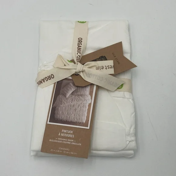 West Elm Pintuck Standard Sham
