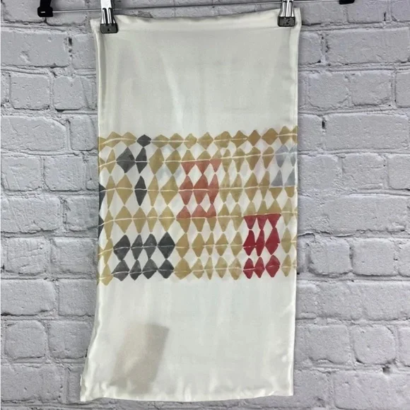 West Elm 100% Silk 12x21 inch Multicolored Pillow Cover NWT