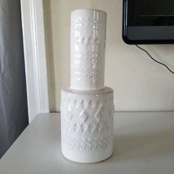 West Elm | Stamped Ceramic Vase