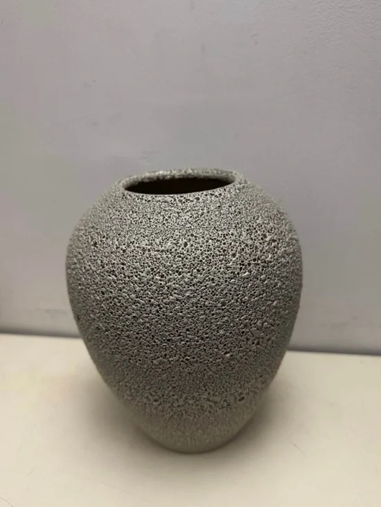 West Elm Textured Stone-Effect Vase