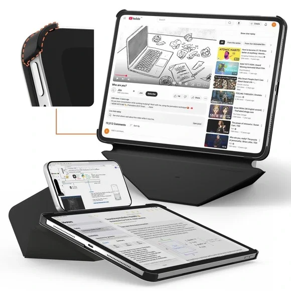 MOFT Dynamic Folio Case iPad Pro 11 1st 2nd 3rd 4th Gen Magnetic Stand Black