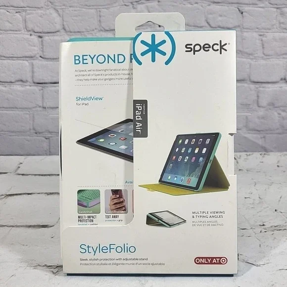 Speck Style Folio Case and Stand for Apple iPad Air 1st Gen‎ Aqua Blue NEW