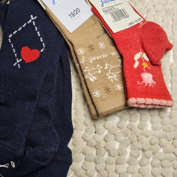 NWOT Jacadi 2 pair Socks and 1 pair blue tights