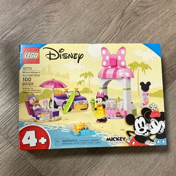 LEGO Disney Minnie Mouse Pink & Yellow Ice Cream Stand Playset