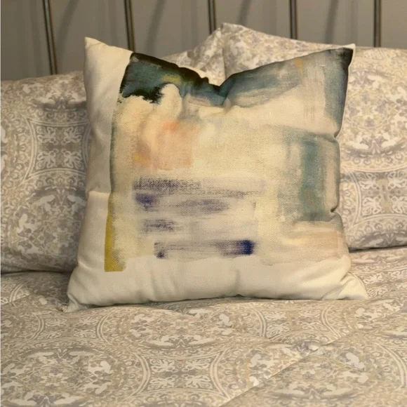 West Elm Abstract Multicolor Pillow