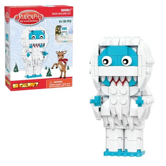 BRICKCRAFT Bumble Abominable Snowman Building Block Kit Christmas 92 PC Bricks