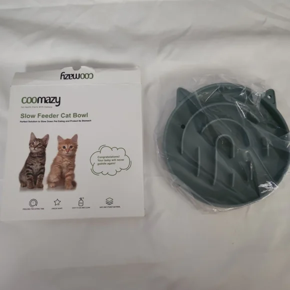 New coomazy slow feeder cat bowl #WW7