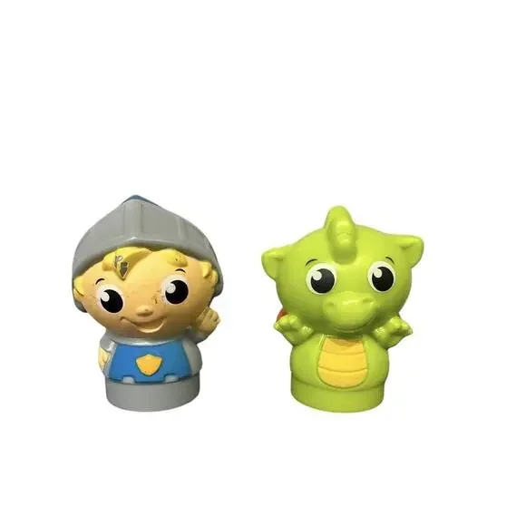 Mega Bloks First Builders Block Buddies Knight And Dragon Hero Team Set Figures