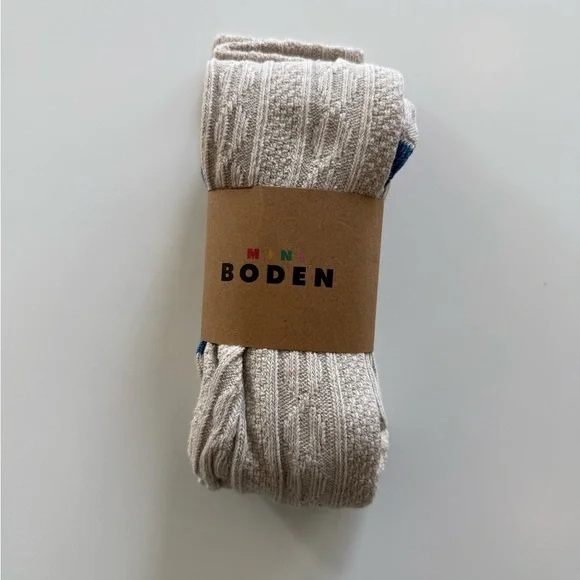 Mini Boden Cable Knit Tights