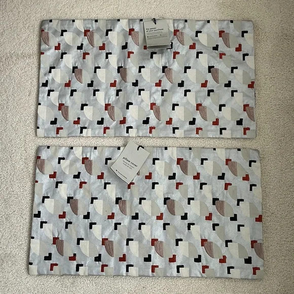 West Elm Abstract Pattern pillow cases