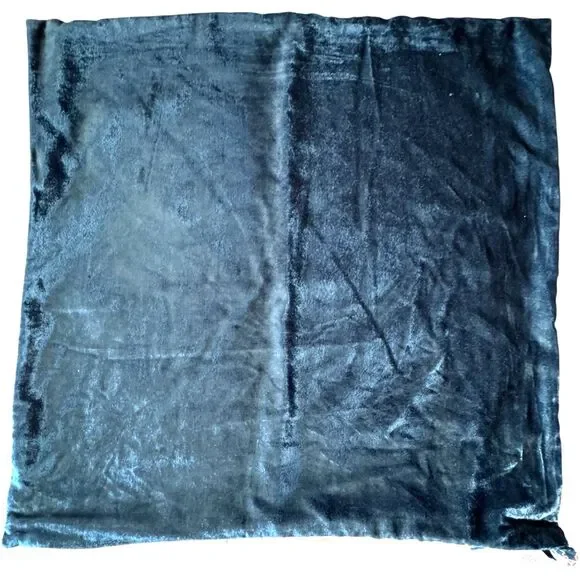 West Elm Lush Velvet Pillow Cover 20x20 Blue Neutral Reverse 20x20 Square