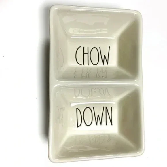 vintage Rae Dunn chow down candy snack dish
