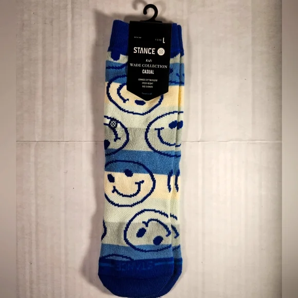 NWT Kid's Wade Collection Stance Always Smiling Casual Socks