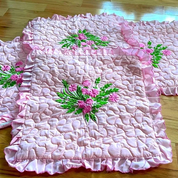 Vintage Set of four pillow shams