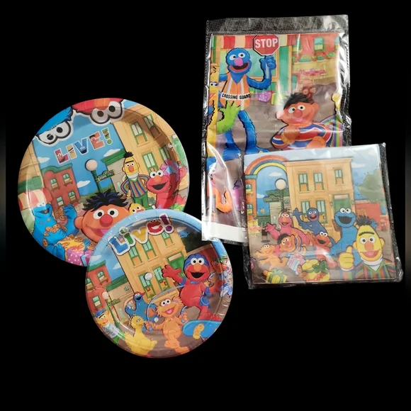 Sesame Street Birthday Party Paper Goods/Disposable Tableware