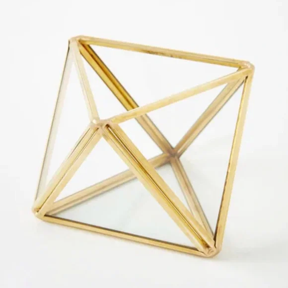 West Elm Faceted Terrarium Decorative Object