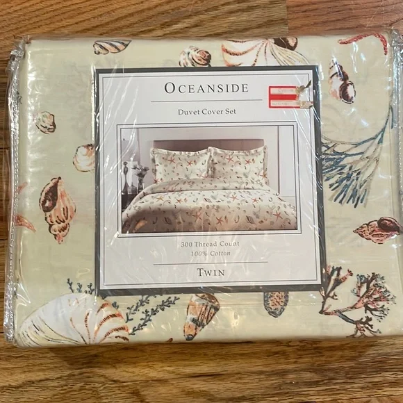 NEW 100% Cotton Oceanside Duvet cover Set TWIN Mermaid Under Sea, Beach …