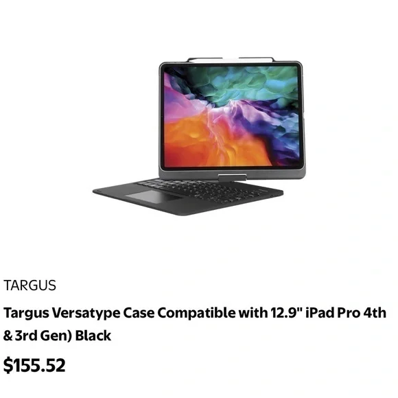 NEW Targus Versatype Case Compatible with 12.9