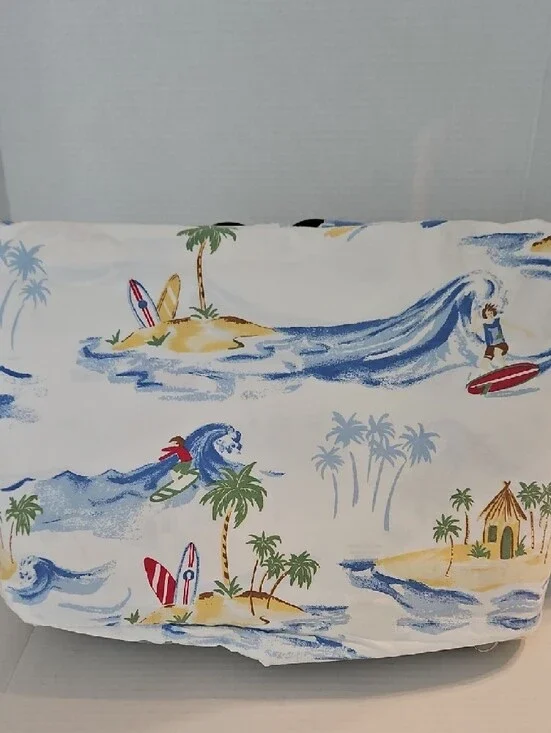 Pottery Barn Kids Island Surf Cotton Twin Duvet Cover