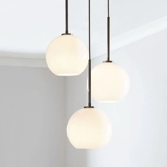 West Elm Antique Bronze Pendant Light