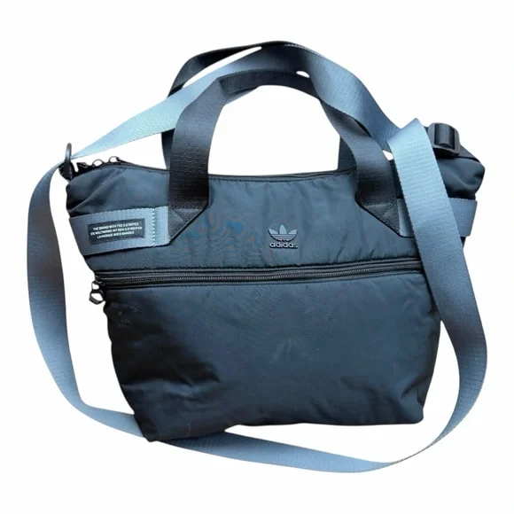 Adidas Men's Blue and Black Messenger Bag