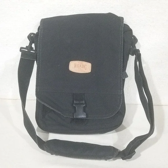 Black‎ Messenger Bag Crossbody multipocket The Walking Co Certified Walking Gear