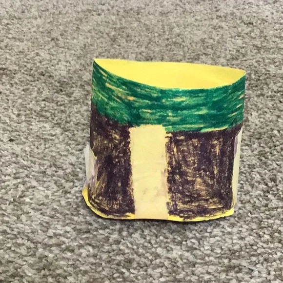 This is a handmade cat food bowl
