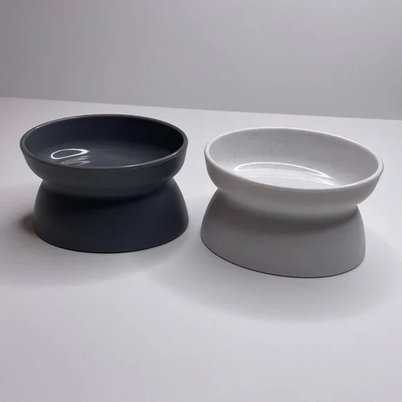 Raised Cat Food Bowl for Stress Free Eating & Drinking