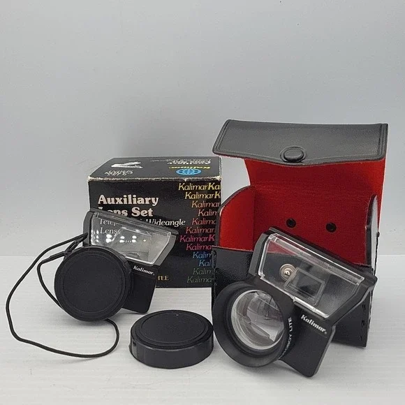 Kalimar Auxiliary Lens Set Telephoto & Wide Angle Lens for Canon‎ Sure Shot