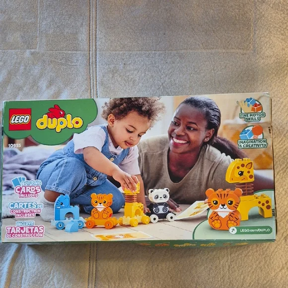 Lego Duplo 10955 New ,Animal Train Building Set - Orange, Black, White