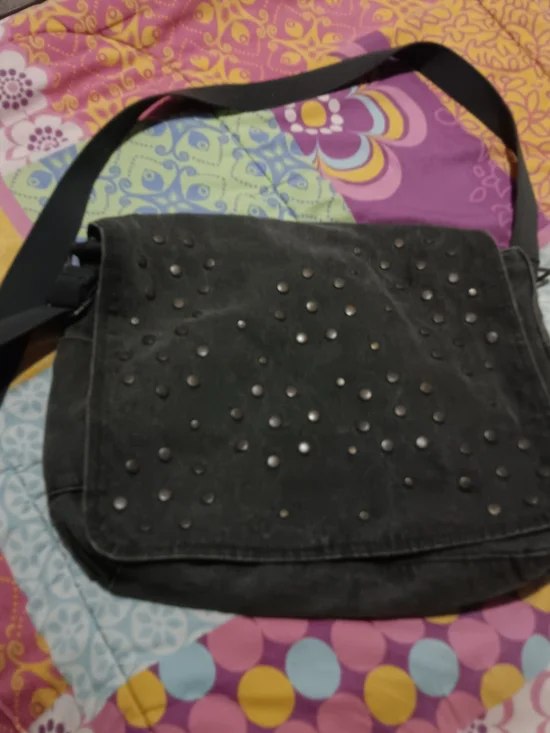 Old Navy 🎂 Studded Dark Demin Messenger Bag
