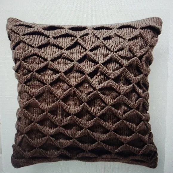 West Elm Sculpted Origami Sweater Knit Pillow Cover