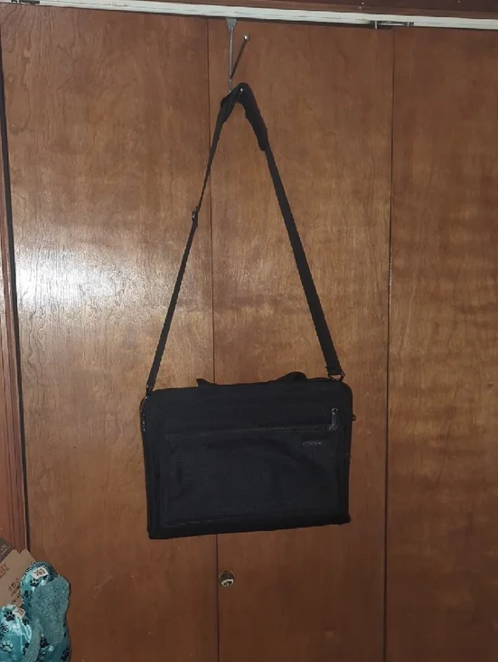 Black Laptop Bag with Adjustable Strap