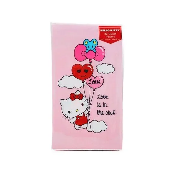 Hello Kitty Love is in the Air Napkins 32 Pack Decorative Guest Towels Sanrio