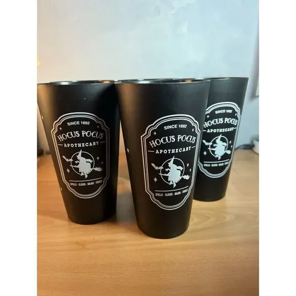 Hocus Pocus Apothecary Party Cups Set Of 5 Black