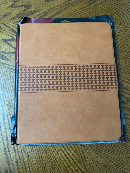 Vintage Brown Checkered Tablet Folio Case iPad Pro 13 inch