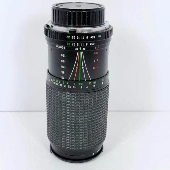 Five Star 75-200mm f4.5 MC Auto Macro‎ Zoom Lens Minolta MD Mount Black