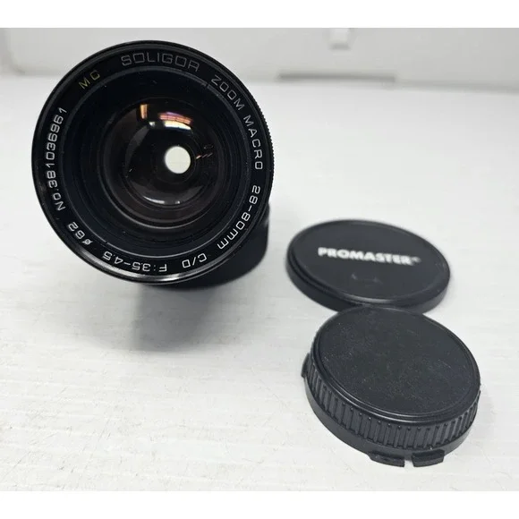 Soligor ZOOM Macro Lens 28-80mm C/D F:3.5-4.5 Canon Mount‎