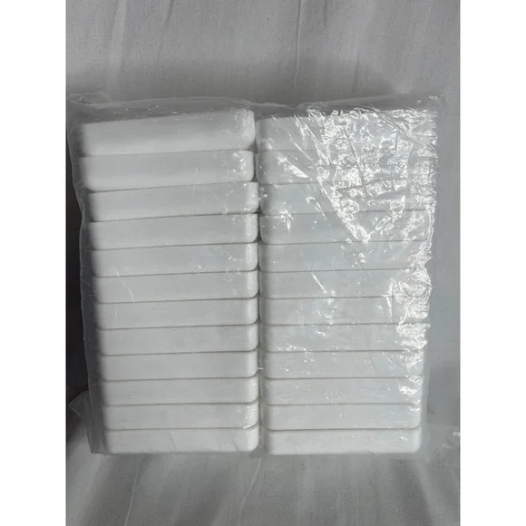 TonGass 24 Pack‎ White Plastic Square Appetizer Dipping Sauce Plates 3.5 Inch