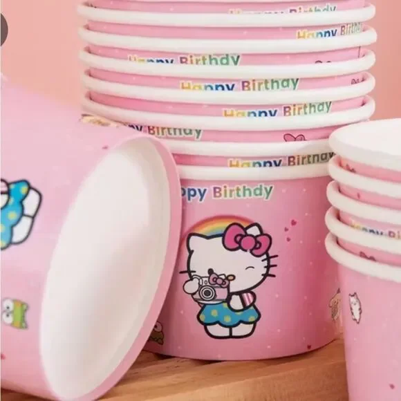 Hello Kitty Pink Birthday Cups