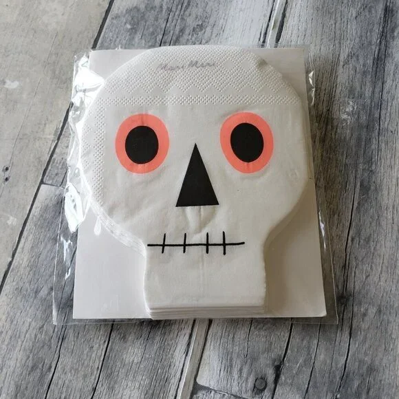 NWT – Meri Meri Skull Halloween Paper Napkins (20)