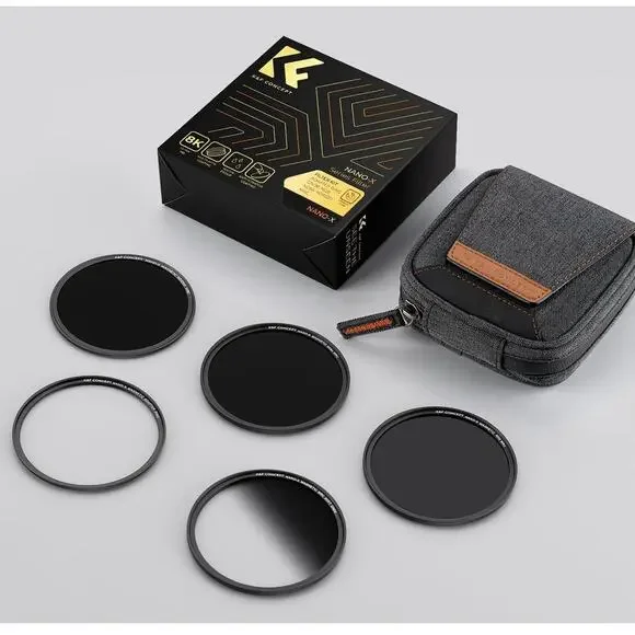 KF CONCEPT 58mm Magnetic GND8 ND8 ND64 ND1000 Basic Ring Camera Lens Filters Kit