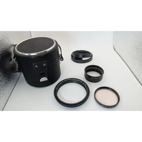 Vintage Camera Lenses With Case
