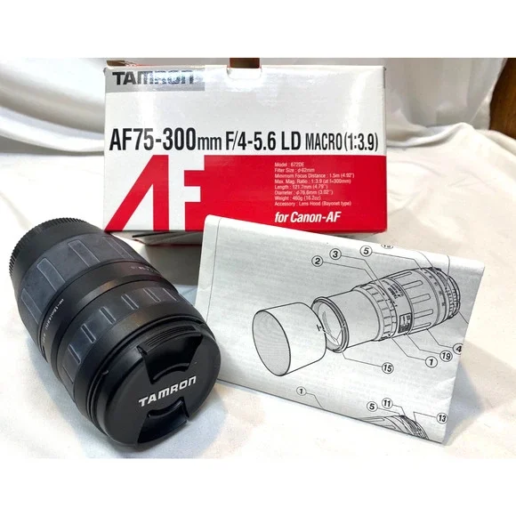 Tamron AF 75-300mm F4-5.6 LD Tele-Macro Lens For Minolta 672DM