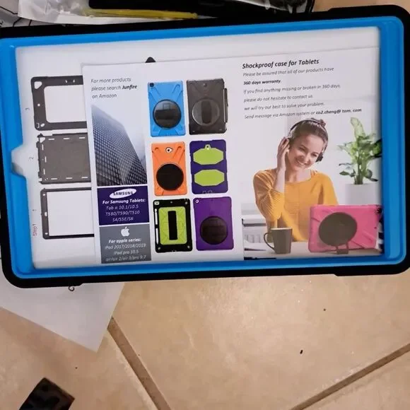 NIB-Samsung Galaxy Tab Active PRO 10.1 Case, Galaxy Shockproof TEAL