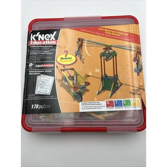 K'nex 78610 STEM Education Machines: Levers & Pulleys Building Set‎ 178pcs New