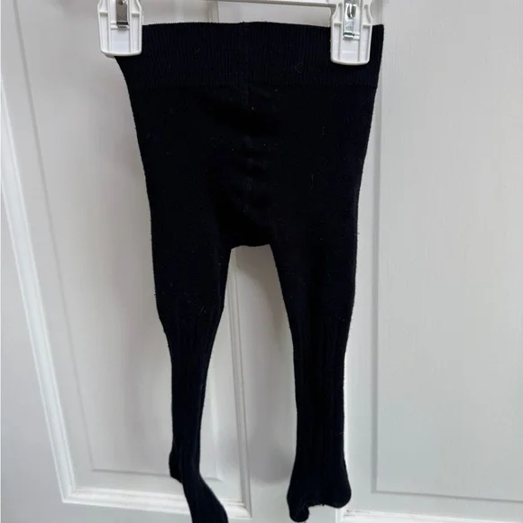12-24M Girls Black Knit Baby Stockings