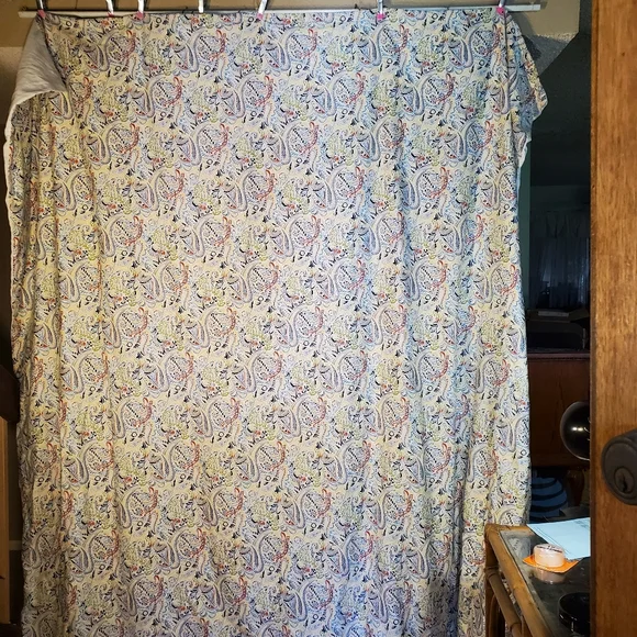 Tribeca Living Boho Paisley Pattern Duvet Cover Button Closure 85